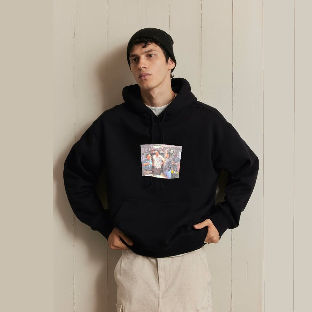 Hanes Unique Seinfeld & Friends Unisex Hoodie Black Sz 4XL